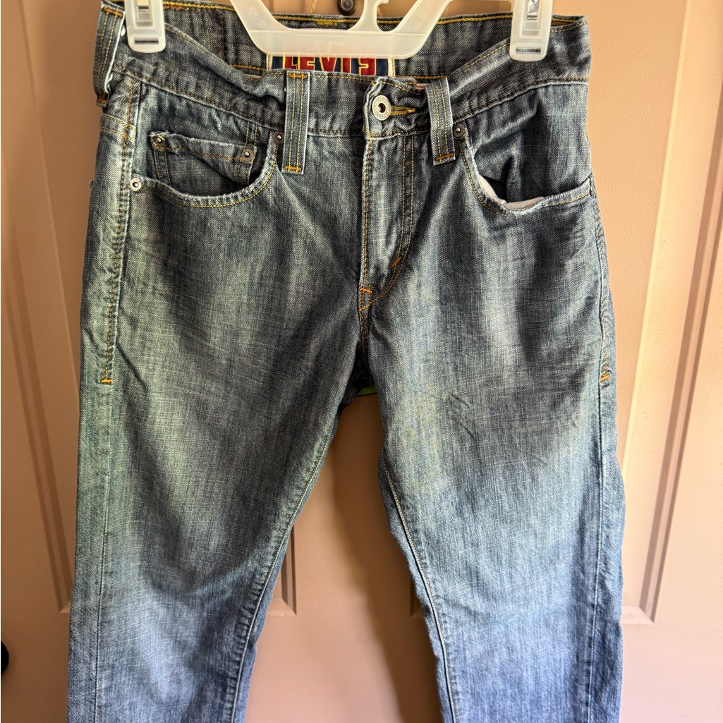 Vintagev Y2k Levi's Jeans 511 Skinny Men's 30x30 Style Slim Fit Mid Wash Denim.